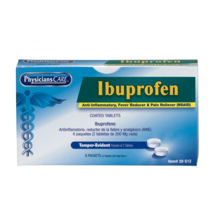 First Aid Only PhysiciansCare Ibuprofen Bulk Case J432 First Aid Only PhysiciansCare Ibuprofen Bulk Case J432